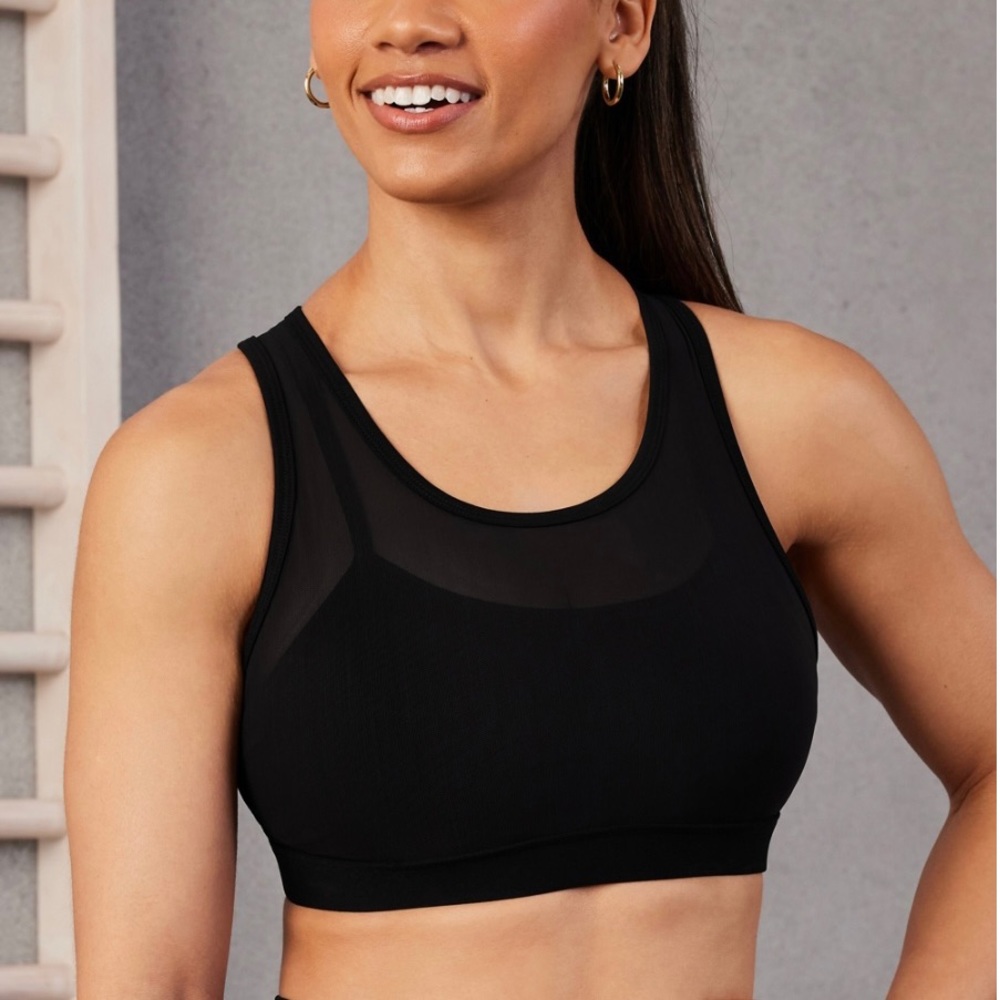 Fabletics Faye High Impact Sports Bra Size XXL Black